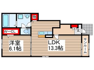 エレガンテⅡの物件間取画像